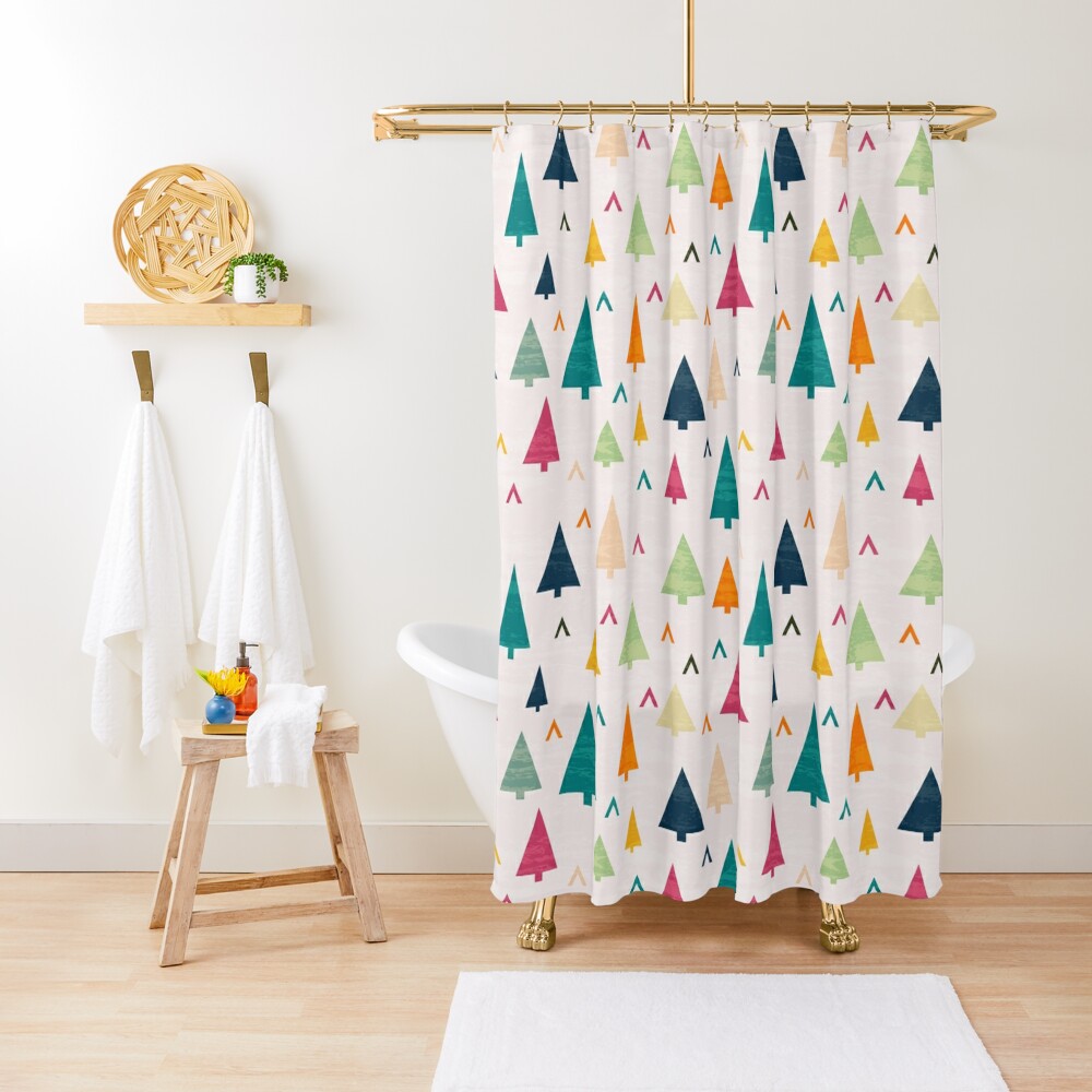 Christmas tree Shower Curtain