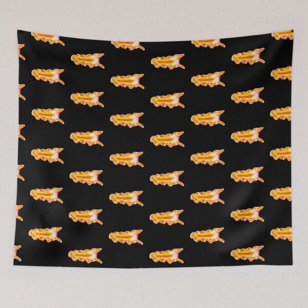 Item preview, Sea creature, Turbellaria, black background  designed and sold by Osher-BioArt.