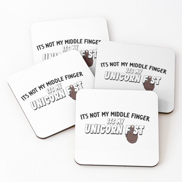 Item preview, Its Not My Middle Finger Its My Unicorn Fist - Black Hand designed and sold by NeavesPhoto.