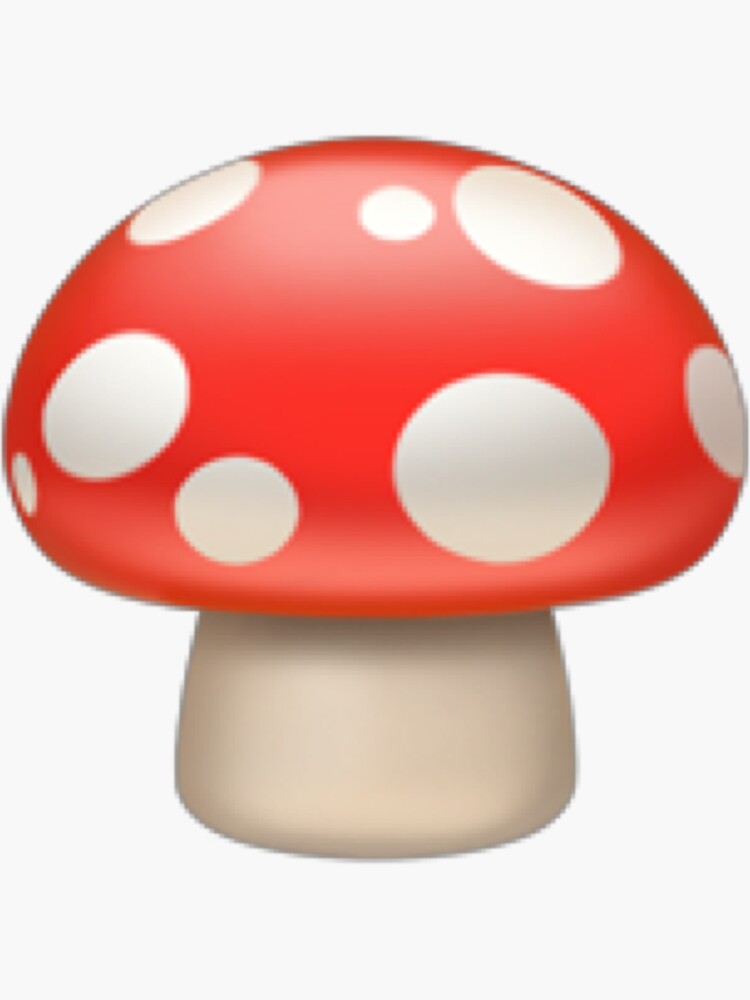 "Mushroom Emoji" Sticker for Sale by PopularGifts Redbubble
