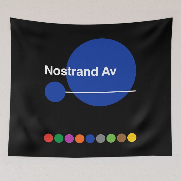 Item preview, Nostrand Avenue - Bedford-Stuyvesant, Brooklyn, New York Subway designed and sold by ClickForMore.
