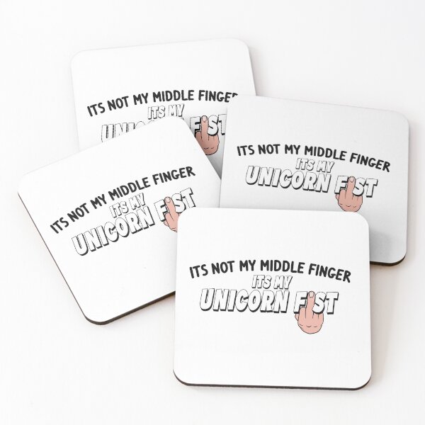 Item preview, Its Not My Middle Finger Its My Unicorn Fist - White Hand designed and sold by NeavesPhoto.