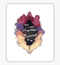 Sober Up AJR Sticker