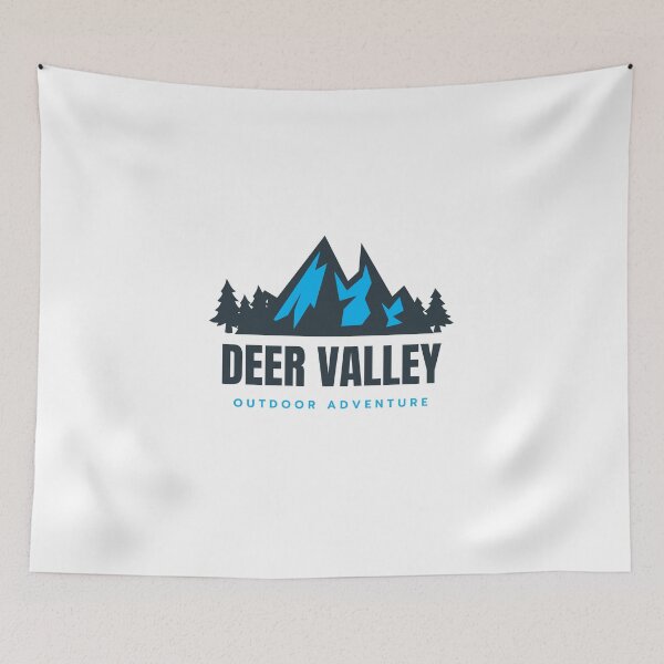 Item preview, Deer Valley in Wasatch Mountains, North Utah, USA, North America - Mountain Outdoor Adventure Snowboard Ski Resort Vintage Logo designed and sold by Vintage-TM.
