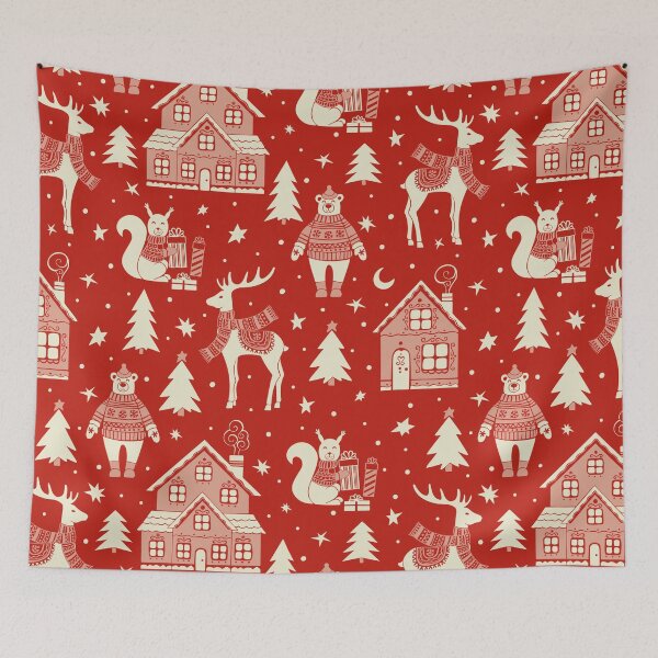 Item preview, Christmas spirit - Christmas repeated pattern  designed and sold by Tanuja  Sharma.