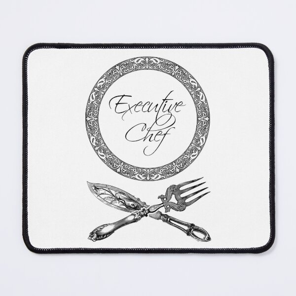 Item preview, 'Executive Chef' Luxury Restaurant Design - Retro Illustration Design for T-shirts, mugs, phone cases and other accessories designed and sold by Ridiculam Toga.