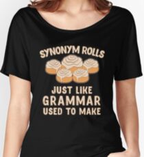 Synonym Rollen genau wie Grammatik benutzt, um Nahrungsmittelgeschenk zu machen Baggyfit T-Shirt