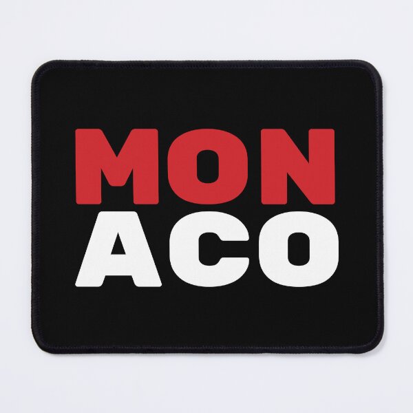 Artikelvorschau, Monaco Flag Text entworfen und verkauft von OldDannyBrown.