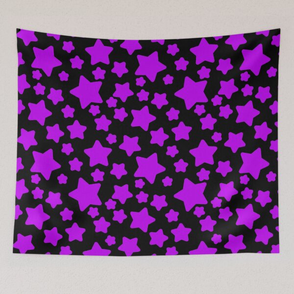Item preview, Black and Violet Purple Stars designed and sold by SaradaBoru.