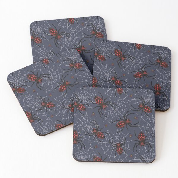 Item preview, Red Spider on Spider Web, Spooky Cobwebs  designed and sold by CreativeDraws42.