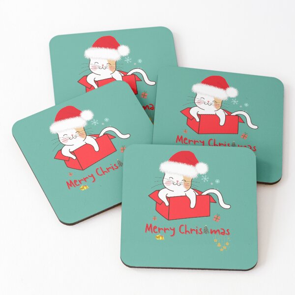 Item preview, Merry Christmas from cute cat designed and sold by ridhiandparidhi.