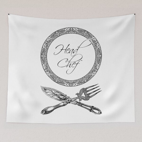 Item preview, 'Head Chef' Luxury Restaurant Design - Retro Illustration Design for T-shirts, mugs, phone cases and other accessories designed and sold by Ridiculam Toga.