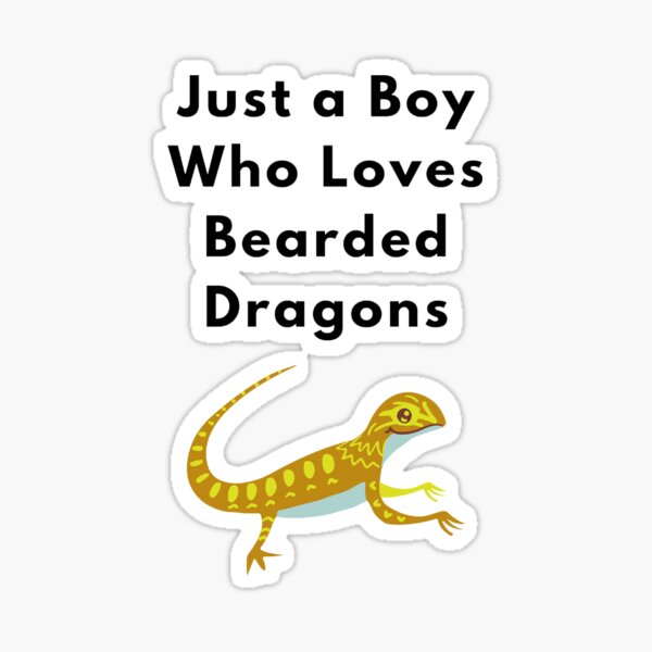 Item preview, just a boy who loves bearded dragons designed and sold by noha alzohbi.