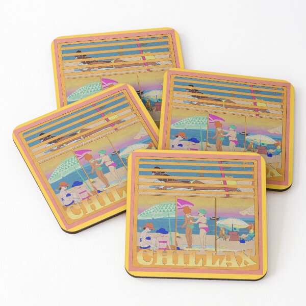 Item preview, CHILLAX - Beach Time Through the Window designed and sold by mariabadasian.