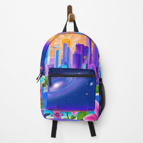 Item preview, Cosmic City Oasis designed and sold by GeraldNewtonArt.