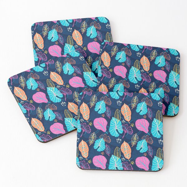 Item preview, Modern Colorful & Neutral Tropical Leaf Collage Pattern Mural designed and sold by Cordiality.