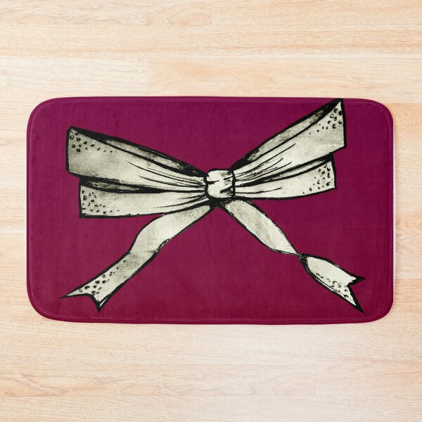 Item preview, silver bow on a pink background designed and sold by Francespoppy.