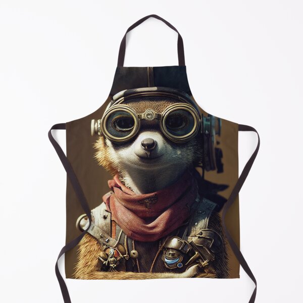 Item preview, The Cyber-Meerkat of the High Seas: A Tiny, Cute, and Futuristic Pirate Pal designed and sold by MimozaStudio.