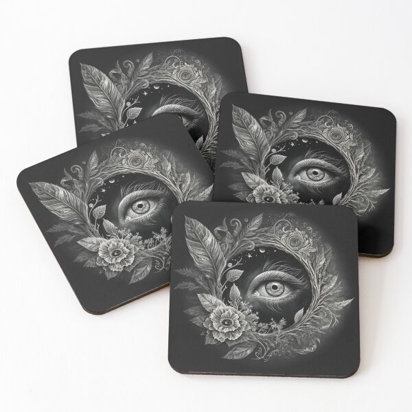 Item preview, Portrait of eye in black and white designed and sold by TripleEdge22.