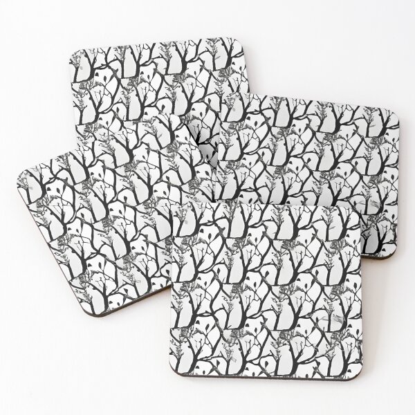Item preview, Black and white tree pattern designed and sold by brandway.