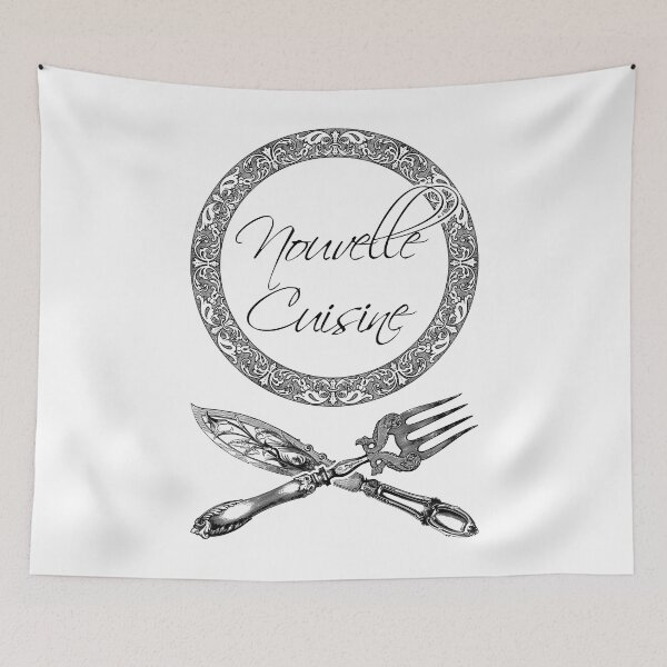 Item preview, 'Nouvelle Cuisine' Luxury Restaurant Design - Retro Illustration Design for T-shirts, mugs, phone cases and other accessories designed and sold by Ridiculam Toga.