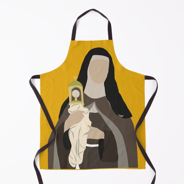 Item preview, Saint Claire holding a Monstrance with the Eucharist (Catholic Saint Graphic Art) designed and sold by TheCatholicLady.