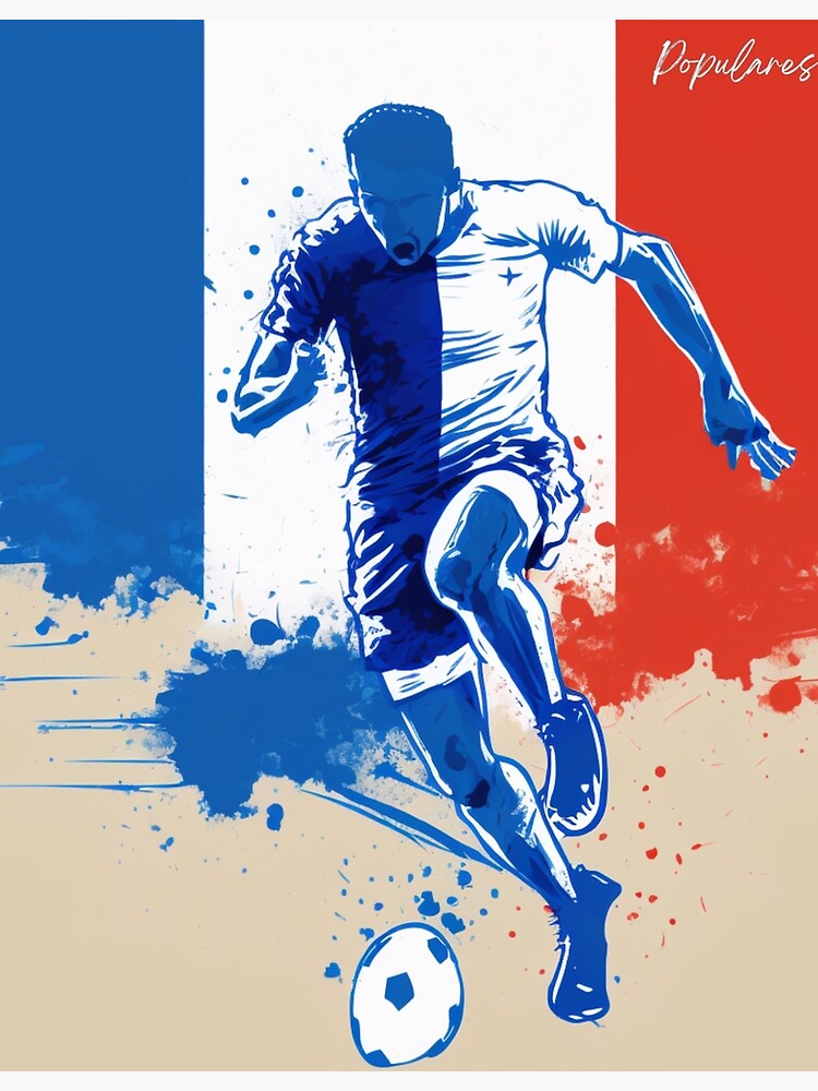 Football poster france Royalty Free Vector Image