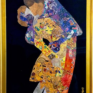 Artwork thumbnail, Klimt: THE KISS COLLAGE #2 by Pamwagg