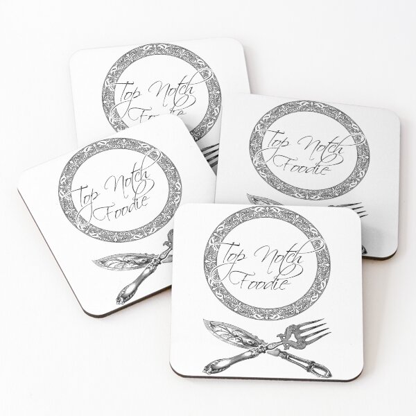 Item preview, 'Top Notch Foodie ' Luxury Restaurant Design - Retro Illustration Design for T-shirts, mugs, phone cases and other accessories designed and sold by Ridiculam Toga.