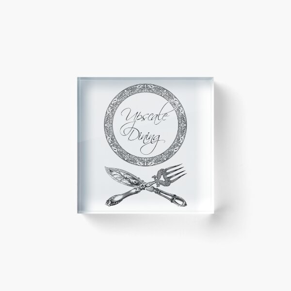 Item preview, 'Upscale Dining ' Luxury Restaurant Design - Retro Illustration Design for T-shirts, mugs, phone cases and other accessories designed and sold by Ridiculam Toga.
