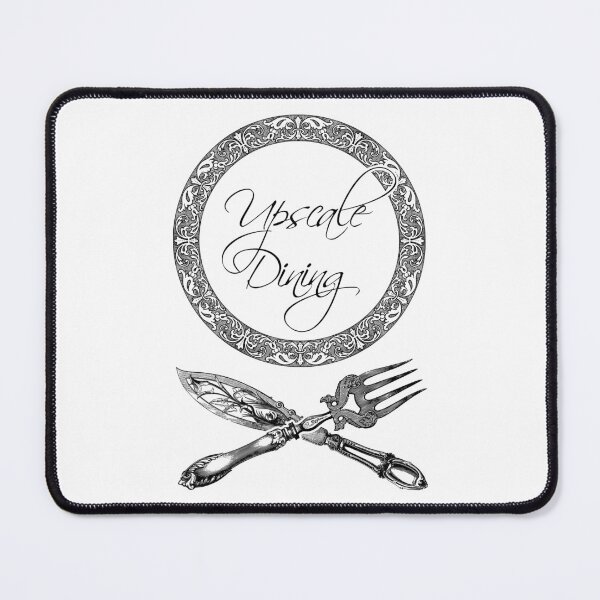 Item preview, 'Upscale Dining ' Luxury Restaurant Design - Retro Illustration Design for T-shirts, mugs, phone cases and other accessories designed and sold by Ridiculam Toga.