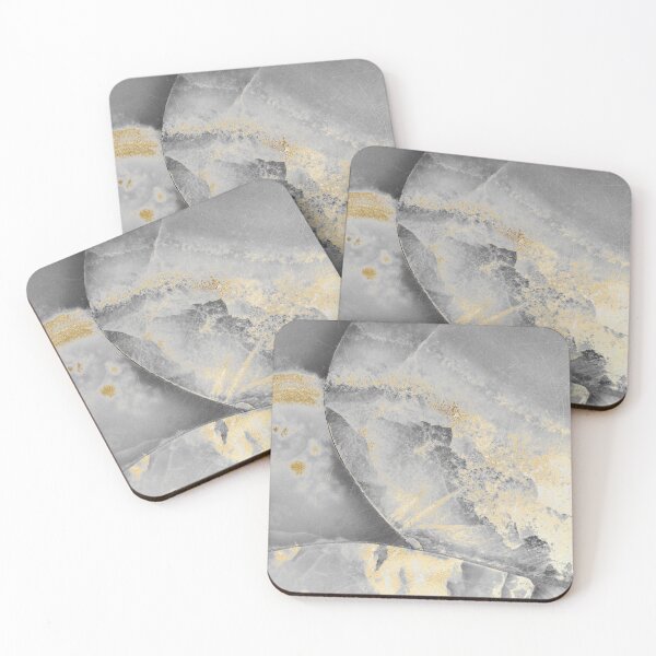 Item preview, Luxury Gold Glitter and Gray Marbled  designed and sold by GoDesign1.