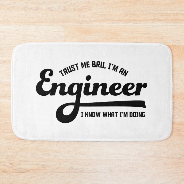 Item preview, Trust me I'm an Engineer Statement Black designed and sold by Osh Sales.