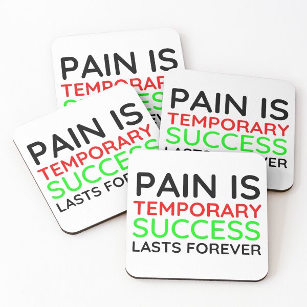 Item preview, Pain is Temporary Success Lasts Forever - Quote #6 designed and sold by Trendy-Now.