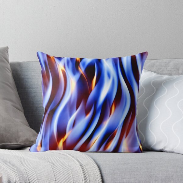 Item preview, Chaotic blue flame pattern designed and sold by hendrikspix.