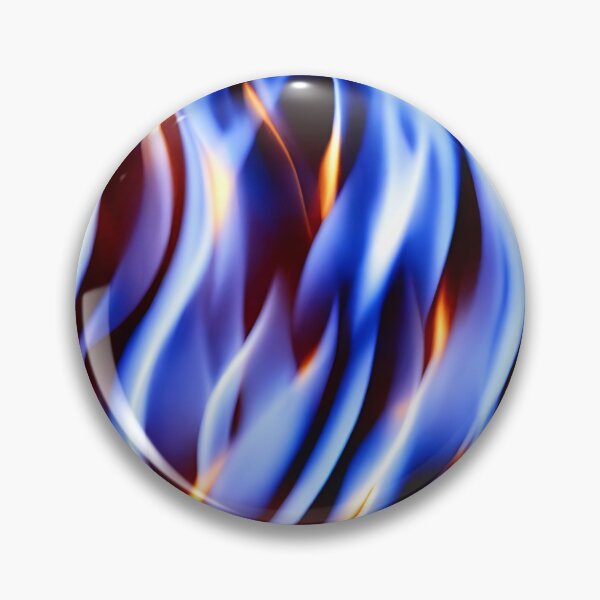 Item preview, Chaotic blue flame pattern designed and sold by hendrikspix.