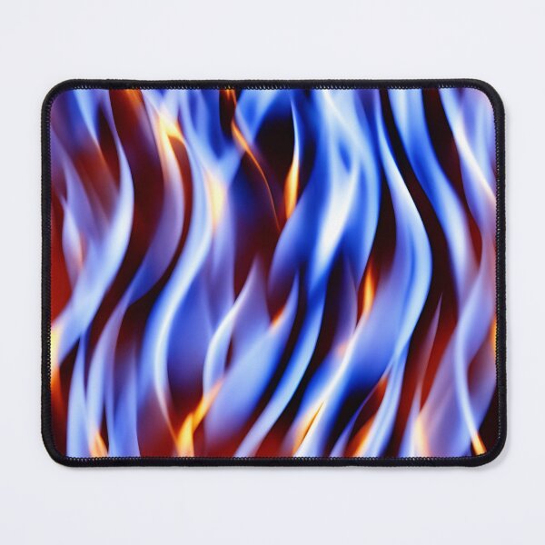 Item preview, Chaotic blue flame pattern designed and sold by hendrikspix.