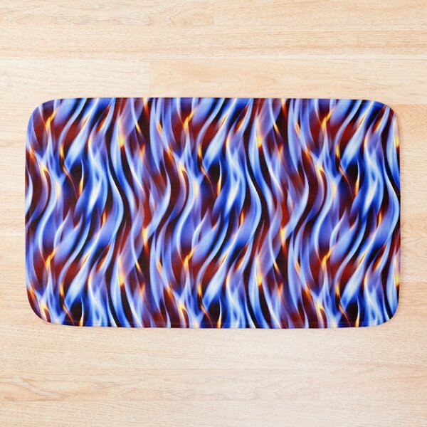 Item preview, Chaotic blue flame pattern designed and sold by hendrikspix.