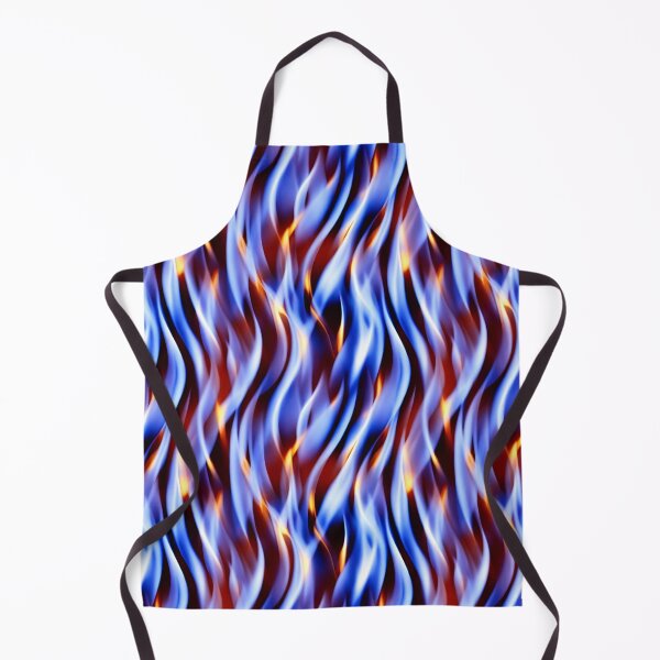 Item preview, Chaotic blue flame pattern designed and sold by hendrikspix.