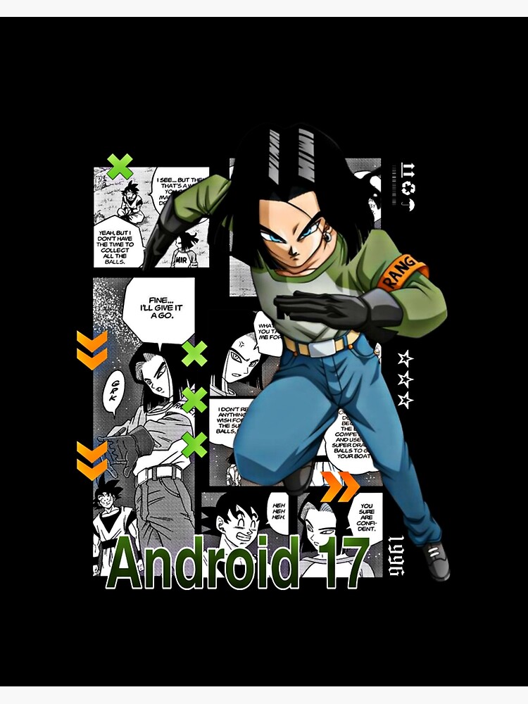 C17 Android 17 Dragon Ball Super Art Board Print for Sale by STREETS  WISDOM