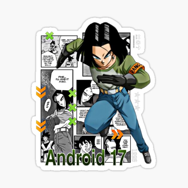 Dragon Ball Sticker – Android 17 – Acid Ink Designs