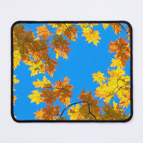 Item preview, Sunny autumn leaves pattern designed and sold by hendrikspix.