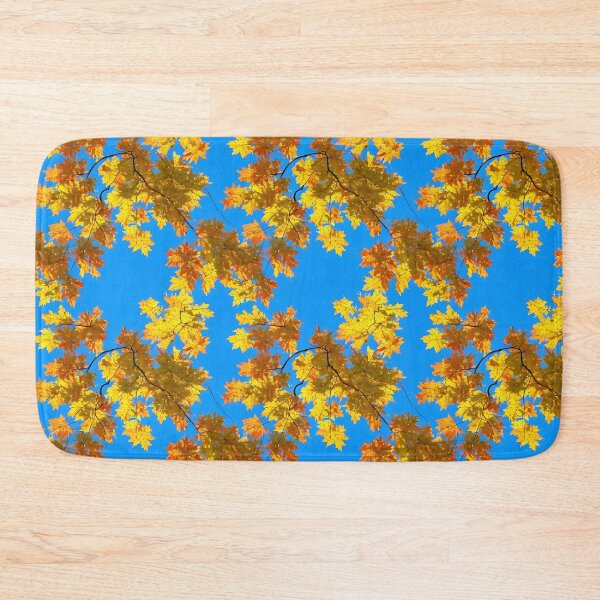Item preview, Sunny autumn leaves pattern designed and sold by hendrikspix.
