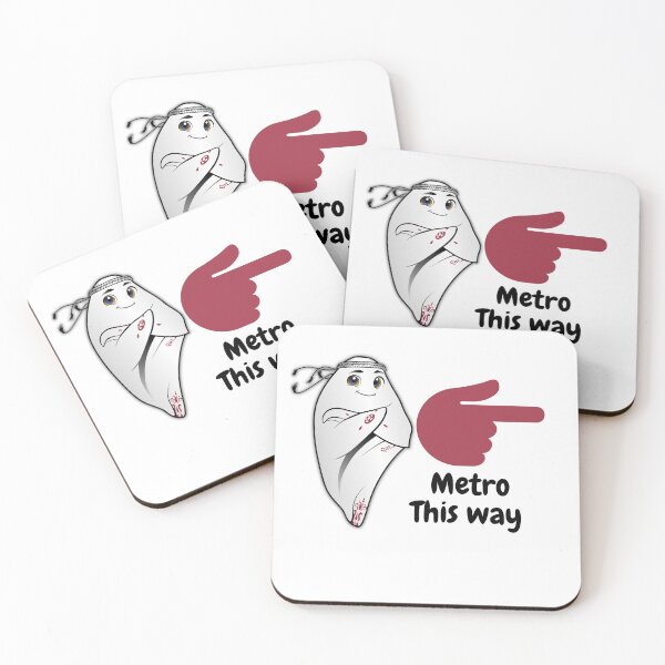 Item preview, Metro This Way! The famous Metro man of Qatar  designed and sold by Basma Store.