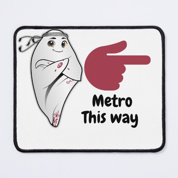 Item preview, Metro This Way! The famous Metro man of Qatar  designed and sold by Basma Store.