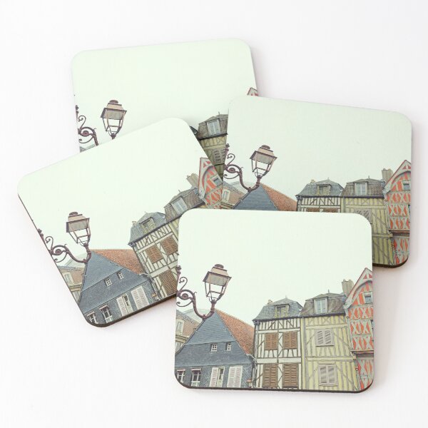Item preview, Auxerre - Half-timbered Colorful Houses in Burgundy France designed and sold by CarolinaReina.