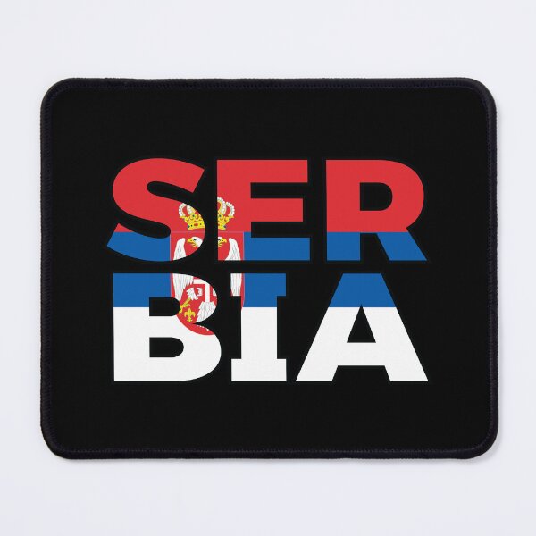 Item preview, Serbia Country Flag Text designed and sold by OldDannyBrown.