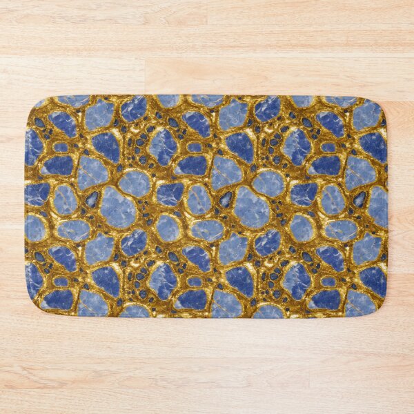 Item preview, Blue marble mixed in with gold pattern designed and sold by hendrikspix.