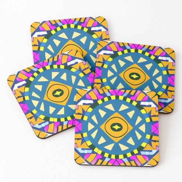 Item preview, African Art, Colorful African pattern, African shapes designed and sold by Huesoffun.