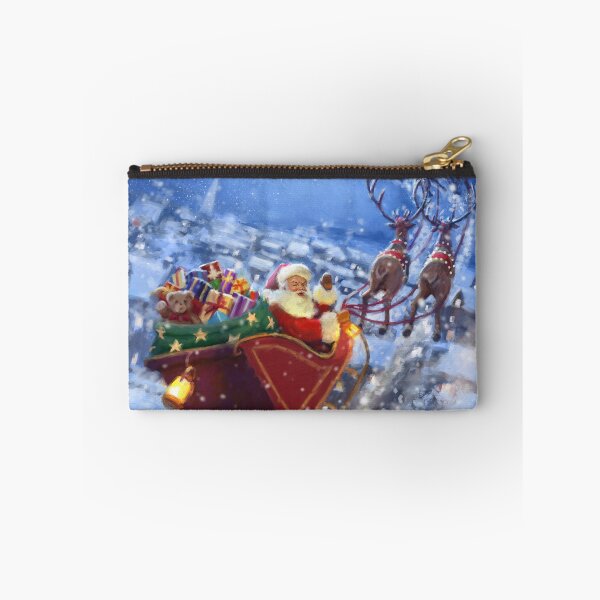 Item preview, Santa flying over rooftops designed and sold by Daniel Rodgers.